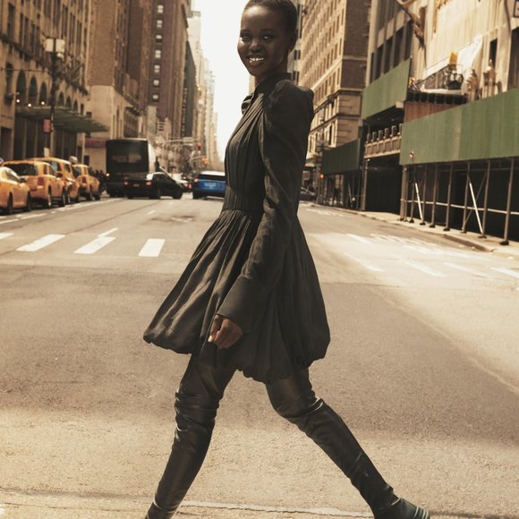 NWT H&M Studio Collection Cocktail Holidays Long sleeves Dress Puff Sleeves‎ XXS - Picture 7 of 9